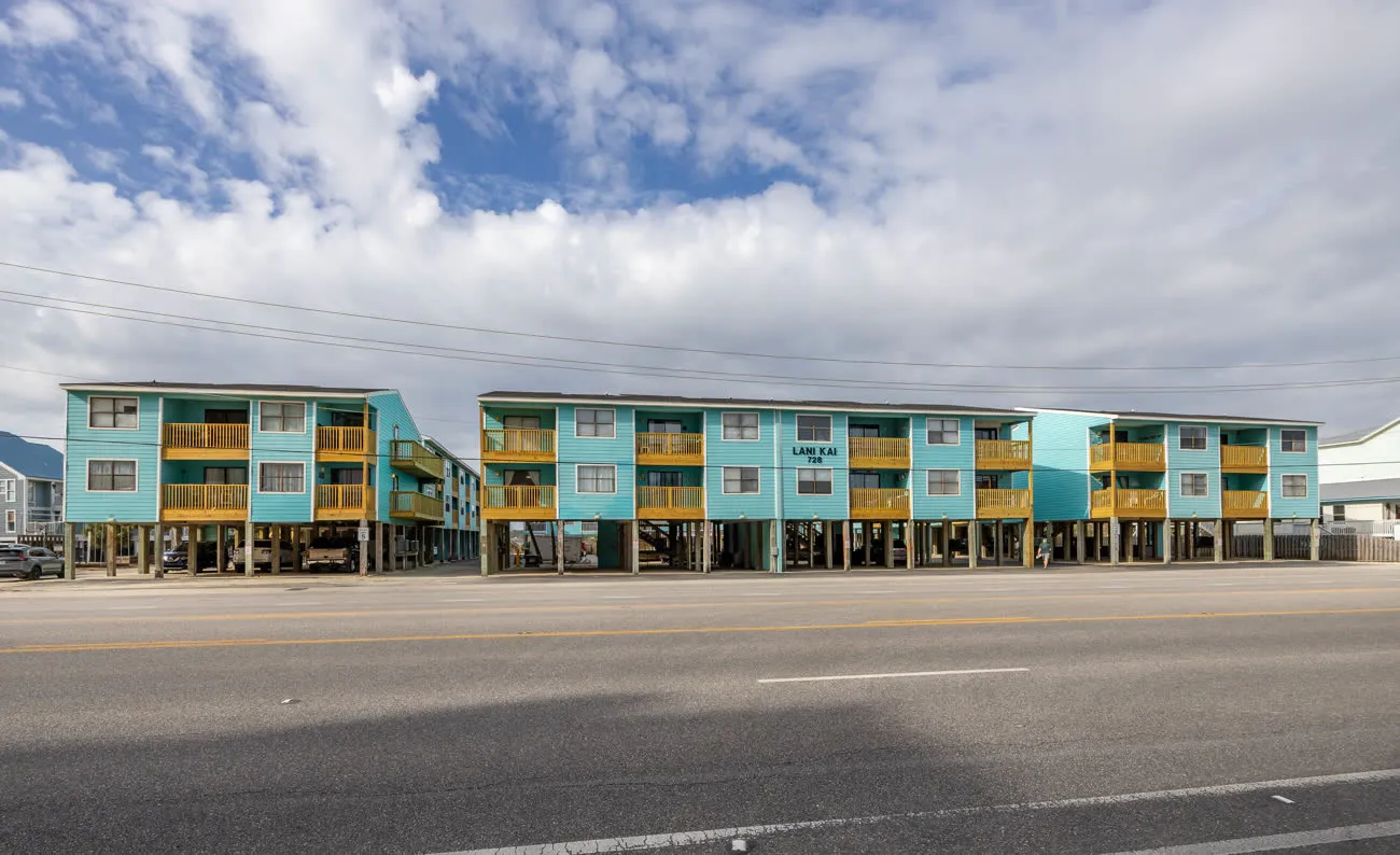 Street-level wide view of the Lani Kai 728 building